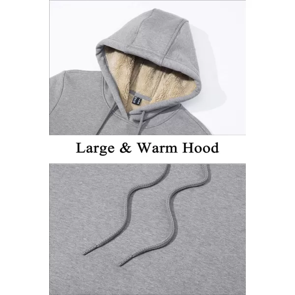 TACVASEN Women's Sherpa Lined Pullover Hoodies Cotton Fleece Sweatshirt Active Hooded With Pockets Casual Classic Tops