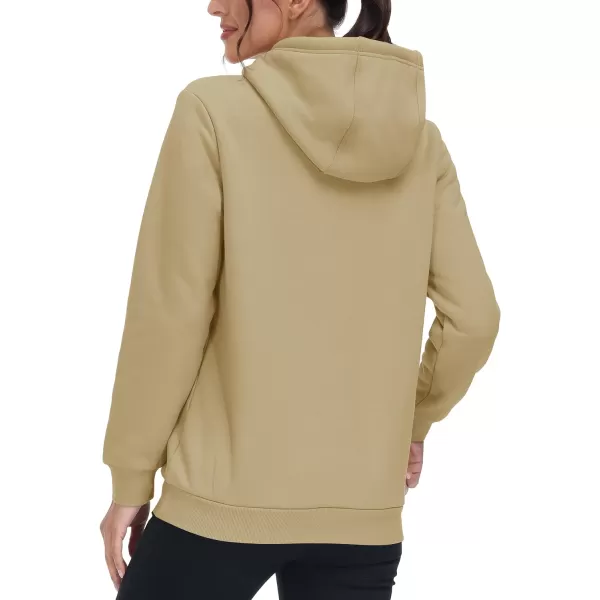 TACVASEN Women's Sherpa Lined Pullover Hoodies Cotton Fleece Sweatshirt Active Hooded With Pockets Casual Classic Tops