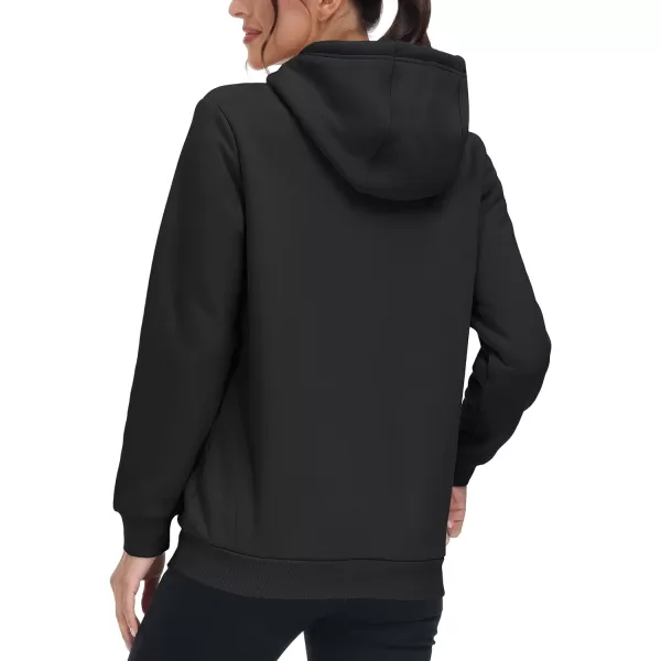 TACVASEN Women's Sherpa Lined Pullover Hoodies Cotton Fleece Sweatshirt Active Hooded With Pockets Casual Classic Tops