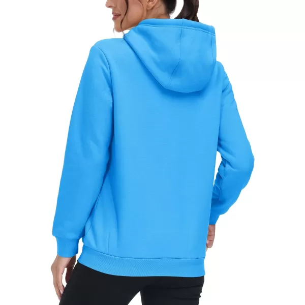 TACVASEN Women's Sherpa Lined Pullover Hoodies Cotton Fleece Sweatshirt Active Hooded With Pockets Casual Classic Tops