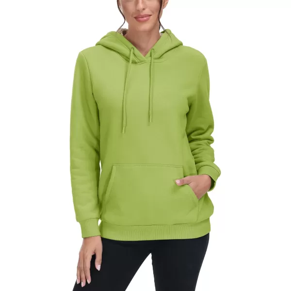TACVASEN Women's Sherpa Lined Pullover Hoodies Cotton Fleece Sweatshirt Active Hooded With Pockets Casual Classic Tops