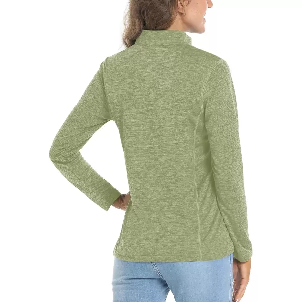 TACVASEN Women's UPF 50+ Hiking Shirts Sun Protection 1/4 Zip Quick Dry Lightweight Long Sleeve Outdoor Performance