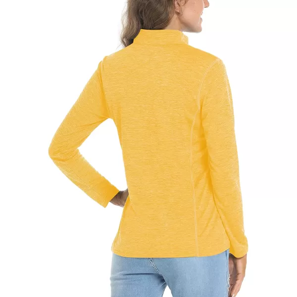 TACVASEN Women's UPF 50+ Hiking Shirts Sun Protection 1/4 Zip Quick Dry Lightweight Long Sleeve Outdoor Performance