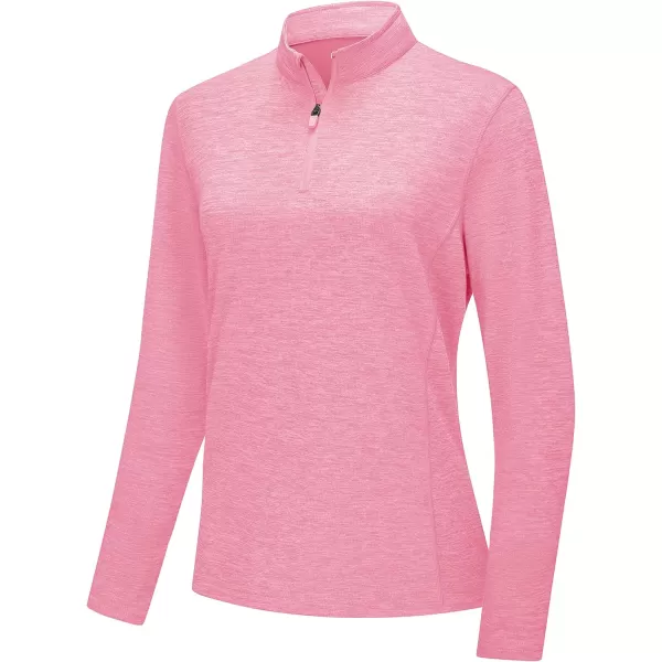 TACVASEN Women's UPF 50+ Hiking Shirts Sun Protection 1/4 Zip Quick Dry Lightweight Long Sleeve Outdoor Performance