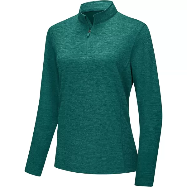 TACVASEN Women's UPF 50+ Hiking Shirts Sun Protection 1/4 Zip Quick Dry Lightweight Long Sleeve Outdoor Performance