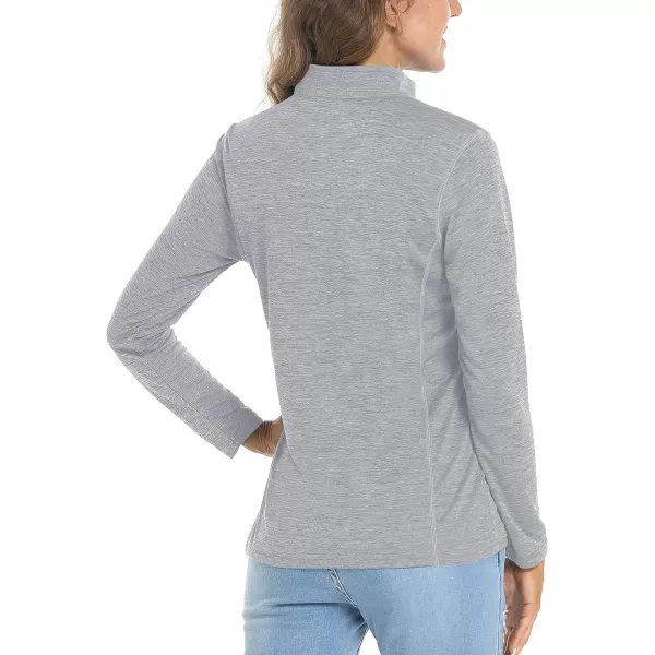 TACVASEN Women's UPF 50+ Hiking Shirts Sun Protection 1/4 Zip Quick Dry Lightweight Long Sleeve Outdoor Performance