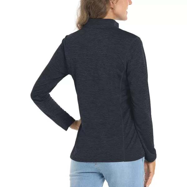 TACVASEN Women's UPF 50+ Hiking Shirts Sun Protection 1/4 Zip Quick Dry Lightweight Long Sleeve Outdoor Performance