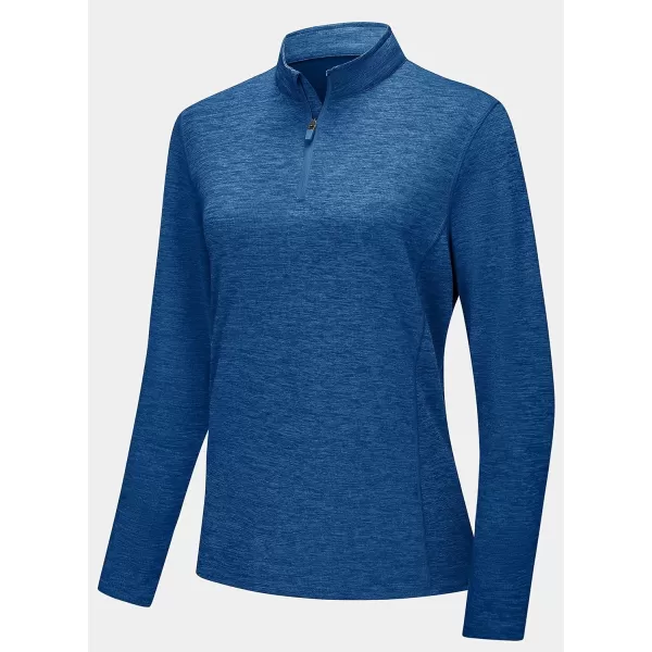 TACVASEN Women's UPF 50+ Hiking Shirts Sun Protection 1/4 Zip Quick Dry Lightweight Long Sleeve Outdoor Performance