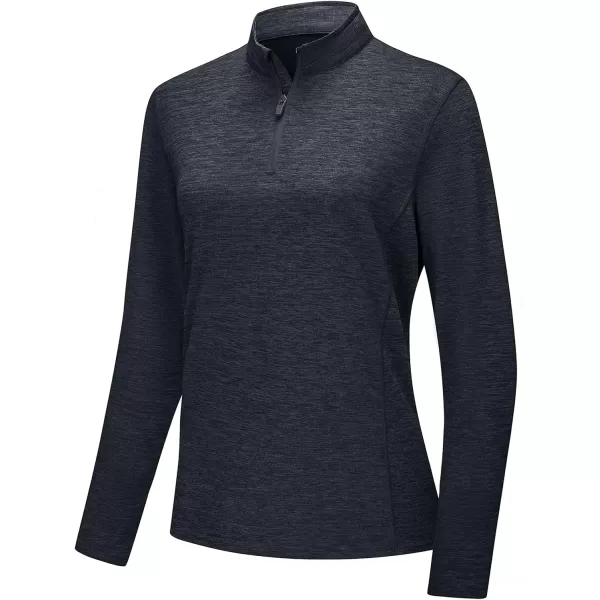 TACVASEN Women's UPF 50+ Hiking Shirts Sun Protection 1/4 Zip Quick Dry Lightweight Long Sleeve Outdoor Performance