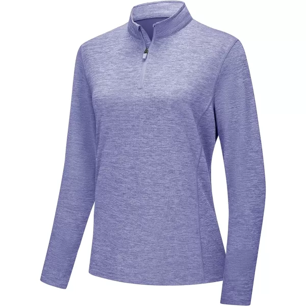 TACVASEN Women's UPF 50+ Hiking Shirts Sun Protection 1/4 Zip Quick Dry Lightweight Long Sleeve Outdoor Performance