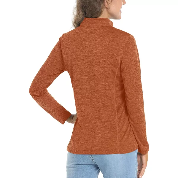 TACVASEN Women's UPF 50+ Hiking Shirts Sun Protection 1/4 Zip Quick Dry Lightweight Long Sleeve Outdoor Performance