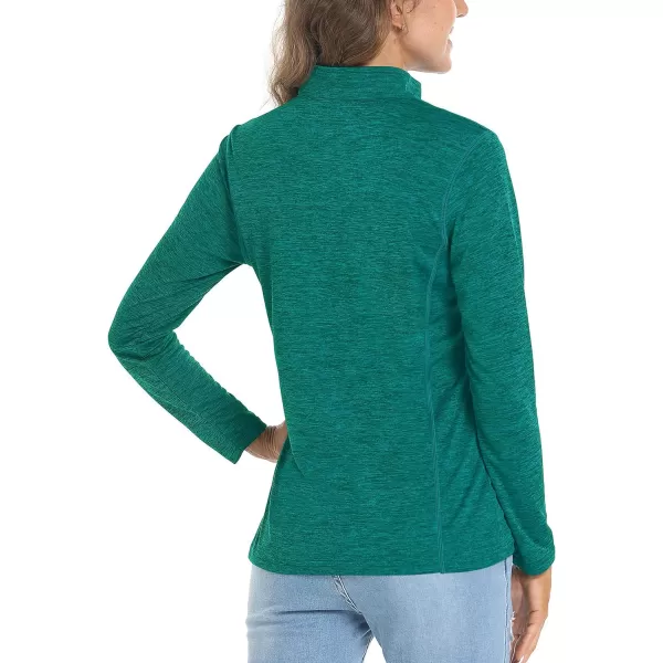 TACVASEN Women's UPF 50+ Hiking Shirts Sun Protection 1/4 Zip Quick Dry Lightweight Long Sleeve Outdoor Performance