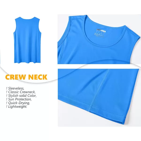 TACVASEN Women's Workout Tank Top Sleeveless Quick Dry Sun Protection UPF 50+ Running Hiking Athletic Gym Yoga Tank Tops