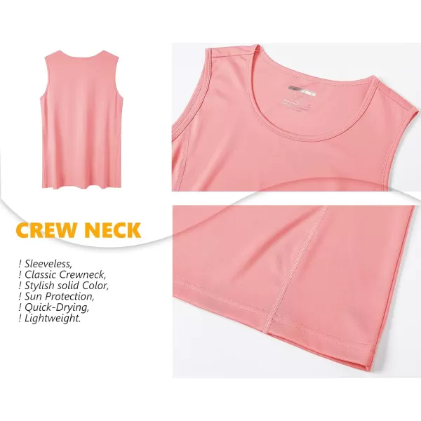 TACVASEN Women's Workout Tank Top Sleeveless Quick Dry Sun Protection UPF 50+ Running Hiking Athletic Gym Yoga Tank Tops