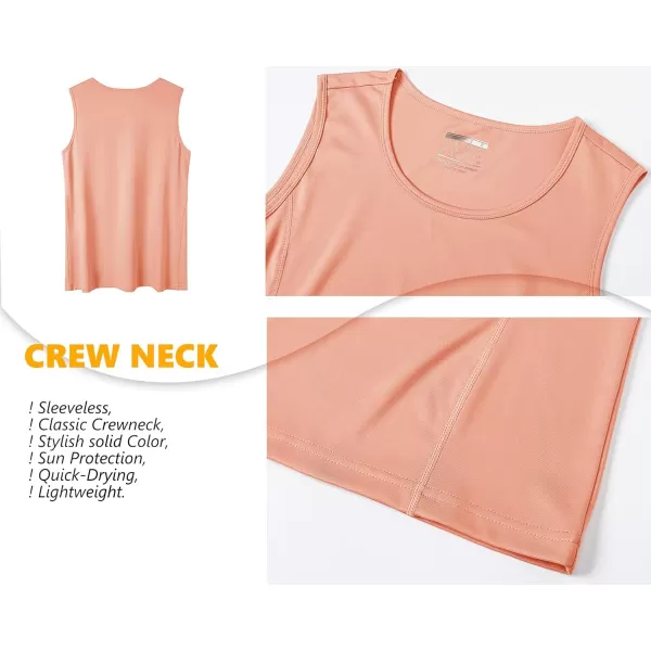 TACVASEN Women's Workout Tank Top Sleeveless Quick Dry Sun Protection UPF 50+ Running Hiking Athletic Gym Yoga Tank Tops