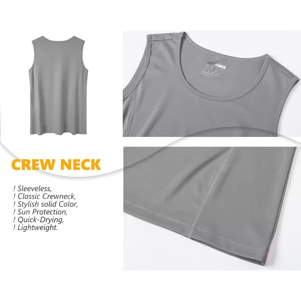 TACVASEN Women's Workout Tank Top Sleeveless Quick Dry Sun Protection UPF 50+ Running Hiking Athletic Gym Yoga Tank Tops