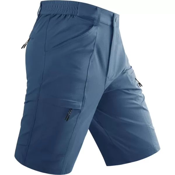 TACVASEN Men's Hiking Cargo Shorts Lightweight Quick Dry Elastic Waist 5 Pockets Shorts for Fishing Camping Casual