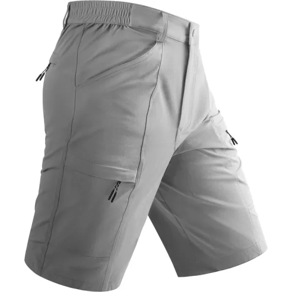 TACVASEN Men's Hiking Cargo Shorts Lightweight Quick Dry Elastic Waist 5 Pockets Shorts for Fishing Camping Casual