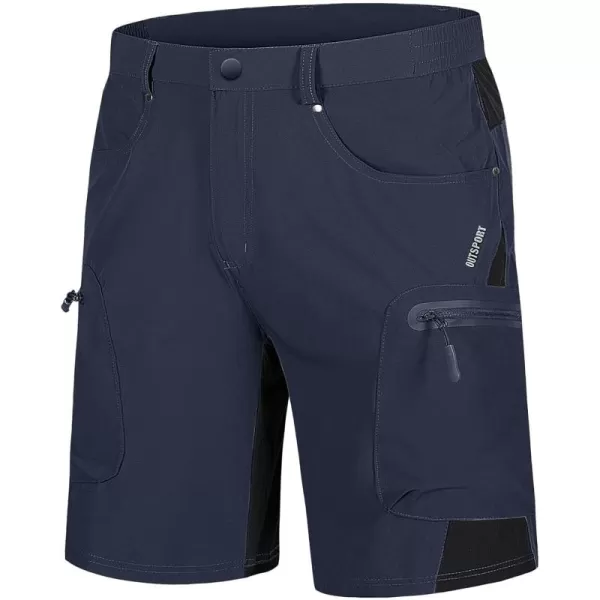 TACVASEN Men's Hiking Shorts Quick Dry Athletic Training Fishing Travel Shorts Multi Pockets