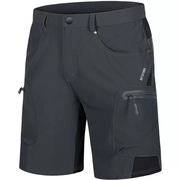 TACVASEN Men's Hiking Shorts Quick Dry Athletic Training Fishing Travel Shorts Multi Pockets