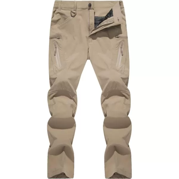 TACVASEN Men's Tactical Pants Quick-Dry Water-Resistant Lightweight Hiking Pants with 8 Pockets