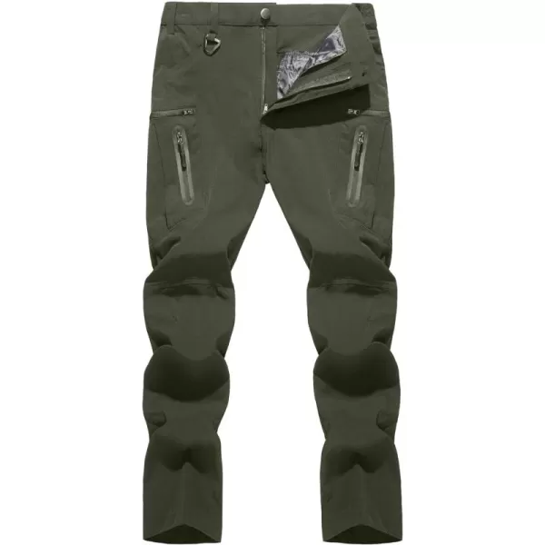 TACVASEN Men's Tactical Pants Quick-Dry Water-Resistant Lightweight Hiking Pants with 8 Pockets