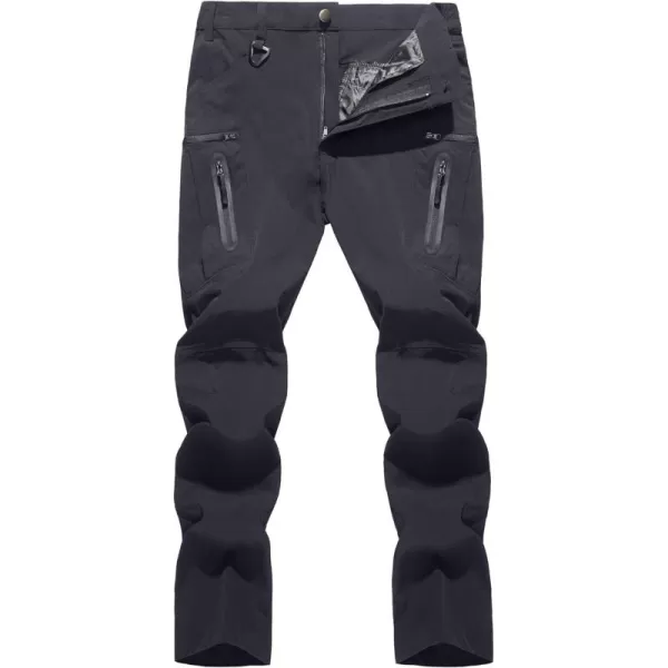 TACVASEN Men's Tactical Pants Quick-Dry Water-Resistant Lightweight Hiking Pants with 8 Pockets