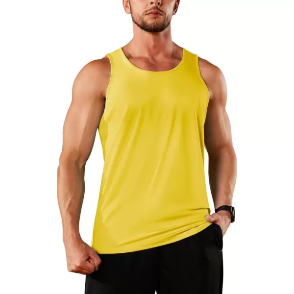 TACVASEN Men's UPF 50+ SPF Workout Sleeveless Shirts Quick Dry Muscle Shirt Lightweight Running Tank Tops