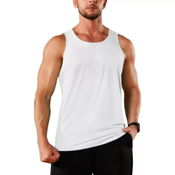 TACVASEN Men's UPF 50+ SPF Workout Sleeveless Shirts Quick Dry Muscle Shirt Lightweight Running Tank Tops