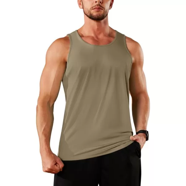 TACVASEN Men's UPF 50+ SPF Workout Sleeveless Shirts Quick Dry Muscle Shirt Lightweight Running Tank Tops