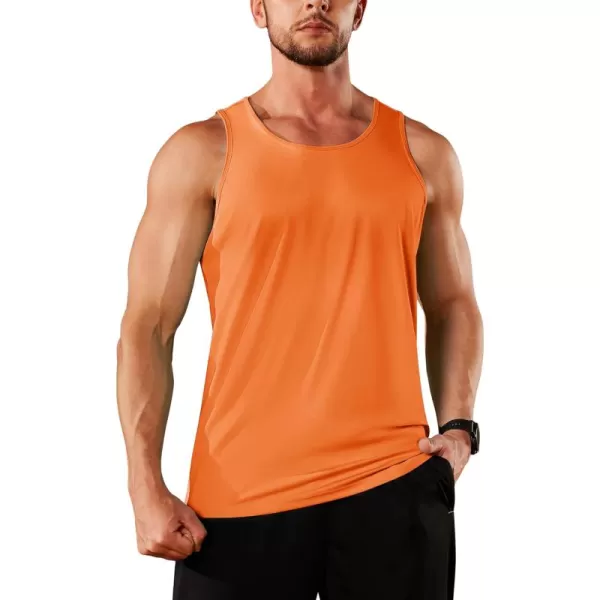 TACVASEN Men's UPF 50+ SPF Workout Sleeveless Shirts Quick Dry Muscle Shirt Lightweight Running Tank Tops