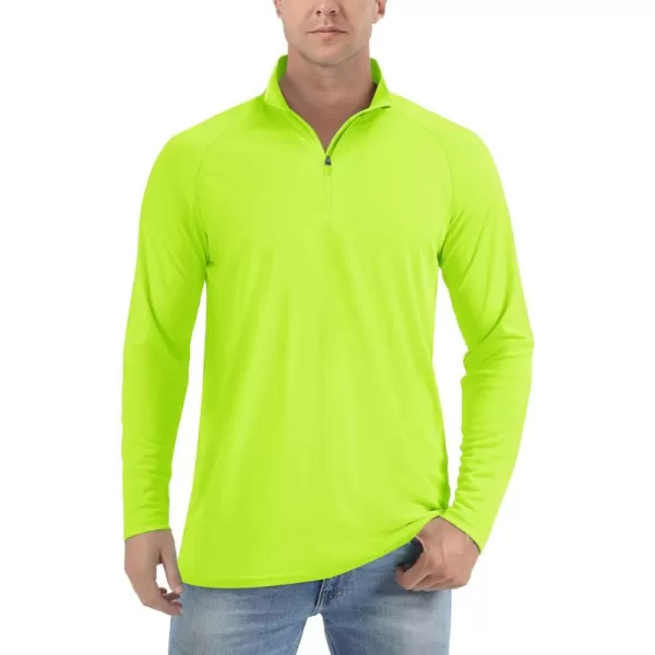TACVASEN Men's UPF 50+ Shirts 1/4 Zip Up Sun Protection Long Sleeve Rash Guard Outdoor Hiking Fishing Running Shirts