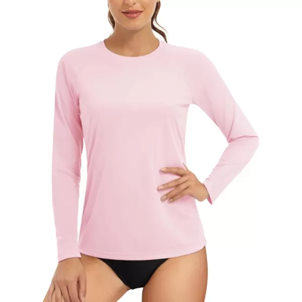 TACVASEN Women's Rash Guard Swim Shirt Sun Protection UPF 50+ Long Sleeve Sport Workout Tops