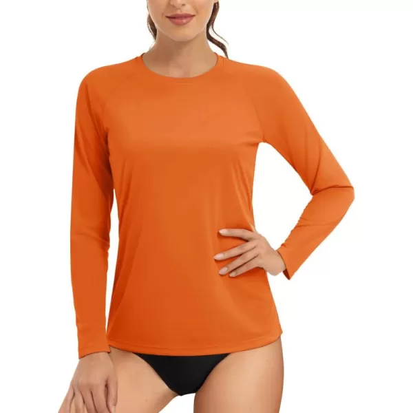 TACVASEN Women's Rash Guard Swim Shirt Sun Protection UPF 50+ Long Sleeve Sport Workout Tops