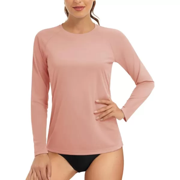 TACVASEN Women's Rash Guard Swim Shirt Sun Protection UPF 50+ Long Sleeve Sport Workout Tops