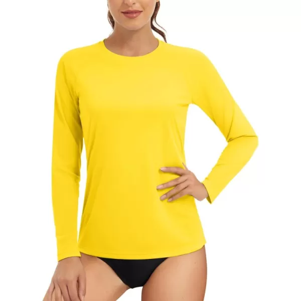 TACVASEN Women's Rash Guard Swim Shirt Sun Protection UPF 50+ Long Sleeve Sport Workout Tops