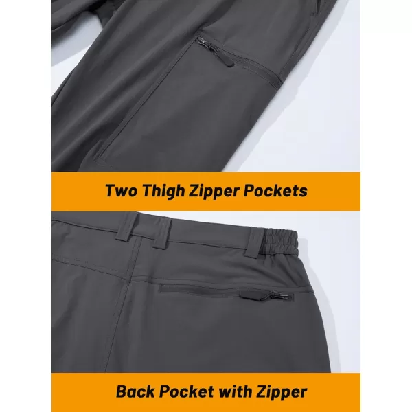 TACVASEN Men's Hiking Pants Lightweight Quick Dry Cargo Work Pants with 5 Pockets Military Tactical Ripstop Durable Pants