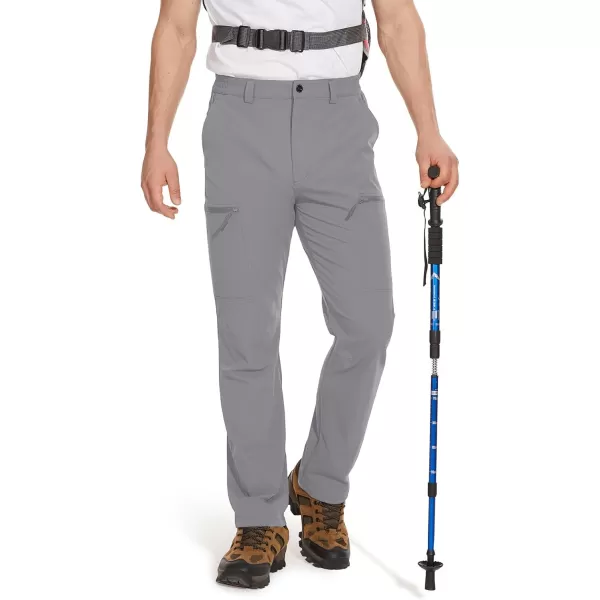TACVASEN Men's Hiking Pants Lightweight Quick Dry Cargo Work Pants with 5 Pockets Military Tactical Ripstop Durable Pants