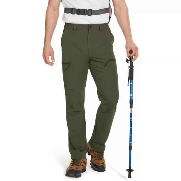 TACVASEN Men's Hiking Pants Lightweight Quick Dry Cargo Work Pants with 5 Pockets Military Tactical Ripstop Durable Pants