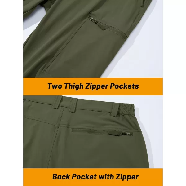 TACVASEN Men's Hiking Pants Lightweight Quick Dry Cargo Work Pants with 5 Pockets Military Tactical Ripstop Durable Pants