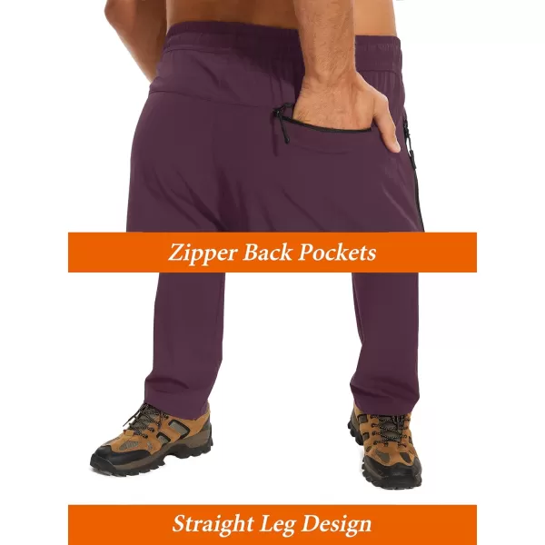 TACVASEN Mens Hiking Pants Lightweight Quick Dry Stretch Joggers for Running Workout Casual