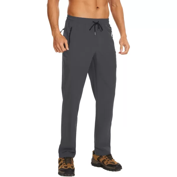 TACVASEN Mens Hiking Pants Lightweight Quick Dry Stretch Joggers for Running Workout Casual
