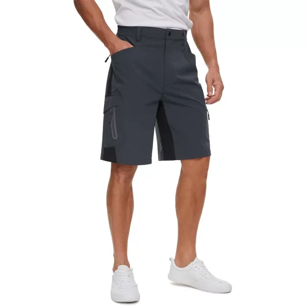 TACVASEN Men's Hiking Shorts Quick Dry Fishing Travel Cargo Shorts with Multi Pockets