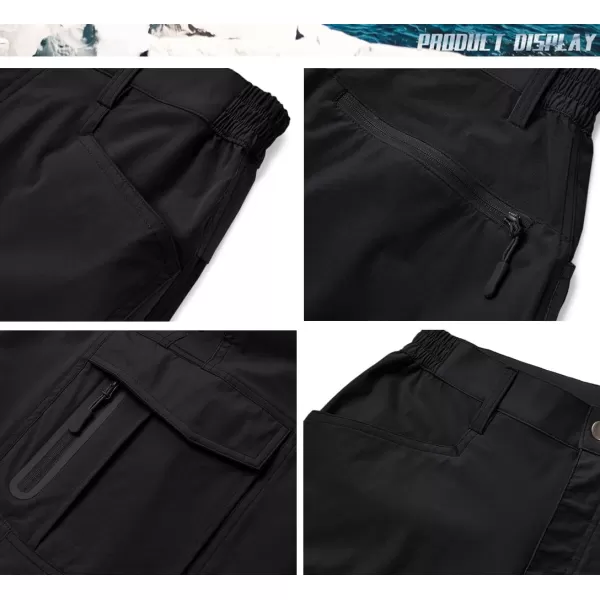 TACVASEN Men's Hiking Shorts Quick Dry Fishing Travel Cargo Shorts with Multi Pockets