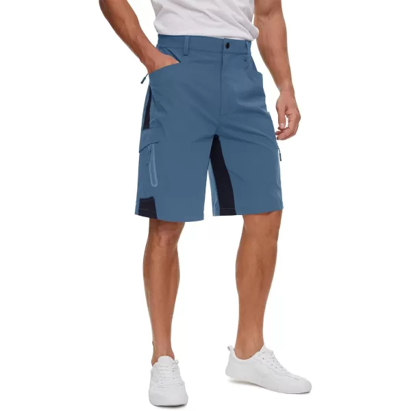TACVASEN Men's Hiking Shorts Quick Dry Fishing Travel Cargo Shorts with Multi Pockets