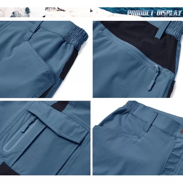 TACVASEN Men's Hiking Shorts Quick Dry Fishing Travel Cargo Shorts with Multi Pockets