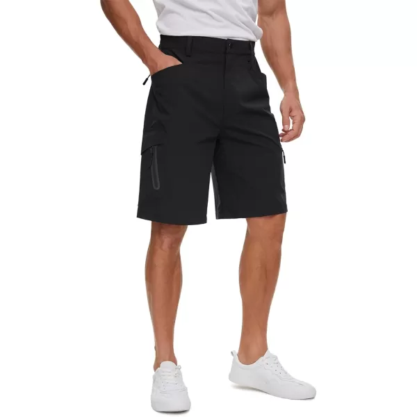 TACVASEN Men's Hiking Shorts Quick Dry Fishing Travel Cargo Shorts with Multi Pockets