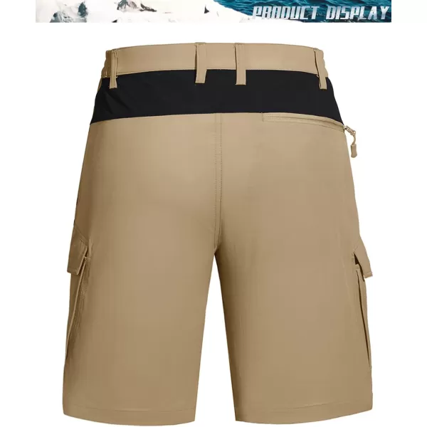TACVASEN Men's Hiking Shorts Quick Dry Fishing Travel Cargo Shorts with Multi Pockets