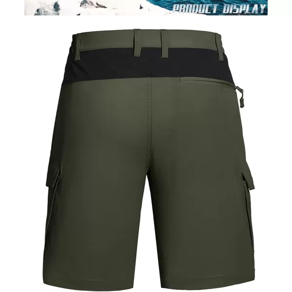 TACVASEN Men's Hiking Shorts Quick Dry Fishing Travel Cargo Shorts with Multi Pockets