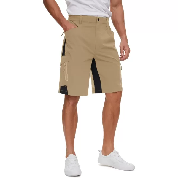 TACVASEN Men's Hiking Shorts Quick Dry Fishing Travel Cargo Shorts with Multi Pockets